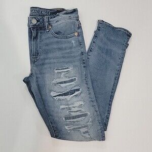 AMERICAN EAGLE Distressed Slim Jeans size 28X30